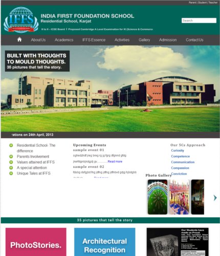 html5 css3 jquery responsive desing iff school