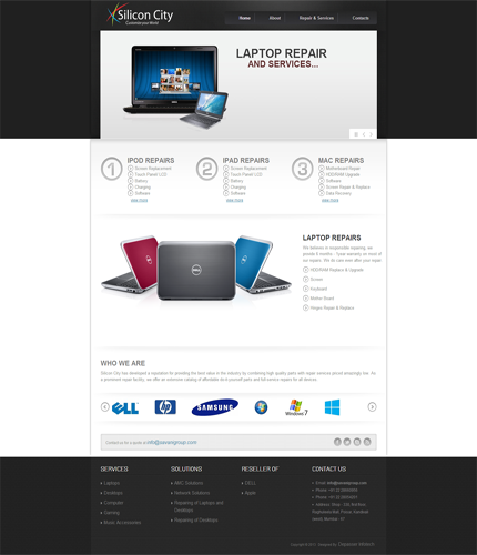 website designing and application sj corporation